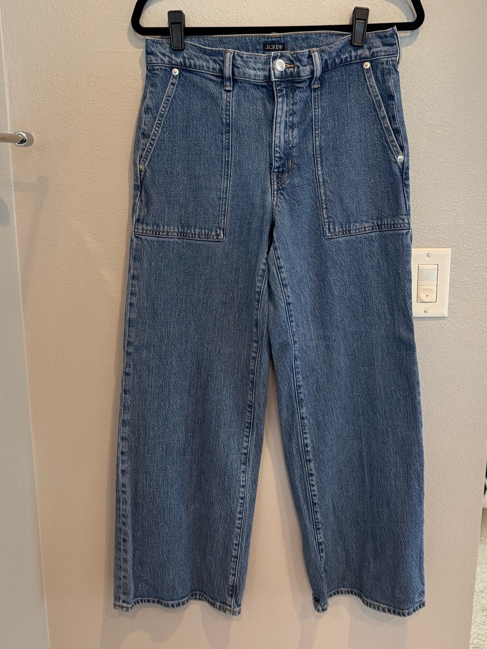 J. Crew Straight-Leg Women’s Jeans in Medium Blue Denim